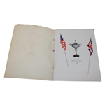 1955 Ryder Cup Golf Matches at Thunderbird Ranch & Country Club Official Program