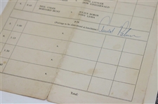Arnold Palmer Signed 1963 Ryder Cup at Atlanta Athletic Club Pairing Sheet - Last Playing Captain JSA ALOA