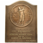 Bobby Jones On 1936 Bronze Award Plaque