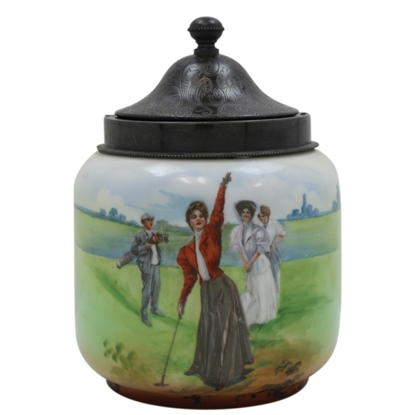 c.1915 Rudolstadt Tobacco Jar Humidor