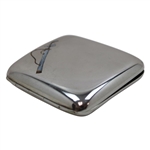c.1919 Sterling And Enamel Cigarette Case With Golf Bag To Front 