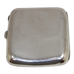 c.1919 Sterling And Enamel Cigarette Case With Golf Bag To Front 