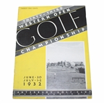 1932 Western Open at Canterbury Program - Walter Hagen Winner
