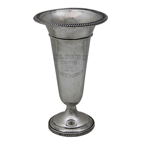 1938 Colonial Country Club Champion Sterling Silver Trophy Won by Mary B. Theobald