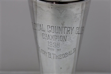 1938 Colonial Country Club Champion Sterling Silver Trophy Won by Mary B. Theobald