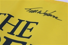 Tom Watson Signed 2023 Open Championship at Royal Liverpool Flag JSA ALOA
