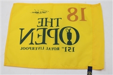 Tom Watson Signed 2023 Open Championship at Royal Liverpool Flag JSA ALOA