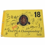 Twenty-Six (26) PGA Championship Winners Signed 2011 PGA Championship Flag JSA ALOA