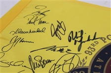 Twenty-Six (26) PGA Championship Winners Signed 2011 PGA Championship Flag JSA ALOA