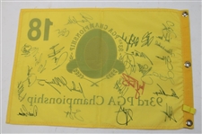 Twenty-Six (26) PGA Championship Winners Signed 2011 PGA Championship Flag JSA ALOA