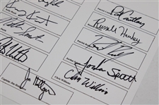 Dual 2011 Walker Cup Team Signed Pairing Sheets w/Tickets, Programs & other JSA ALOA