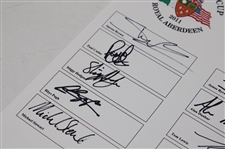 Dual 2011 Walker Cup Team Signed Pairing Sheets w/Tickets, Programs & other JSA ALOA