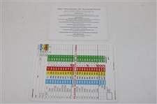 Dual 2011 Walker Cup Team Signed Pairing Sheets w/Tickets, Programs & other JSA ALOA