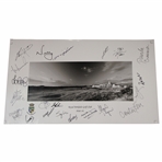 Twenty-One (21) Ladies Open Champions Signed Royal Birkdale Hole 18 Poster JSA ALOA