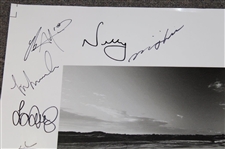 Twenty-One (21) Ladies Open Champions Signed Royal Birkdale Hole 18 Poster JSA ALOA