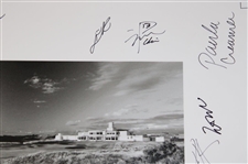 Twenty-One (21) Ladies Open Champions Signed Royal Birkdale Hole 18 Poster JSA ALOA