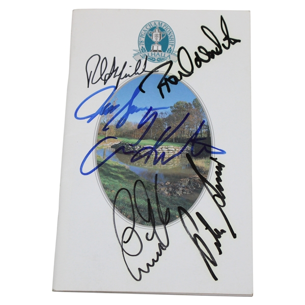 Stewart, Mickelson, Kite & Others Signed 1996 PGA Championship at Valhalla Yardage Guide JSA ALOA