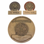 1995 US Senior Womens Amateur & 1999 US Womens State Team Contestant Badges w/USGA Service Medallion