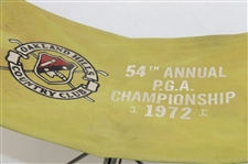 1972 PGA Championship at Oakland Hills CC Cloth & Metal Spectator Seat - Gary Player Win