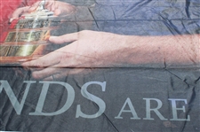 Massive 2016 Ryder Cup at Hazeltine Tournament Used Bleacher Screen Banner