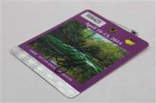 Bubba Watson Signed 2014 Masters Tournament SERIES Badge #R08425 JSA ALOA