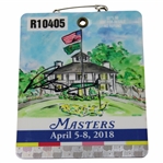 Patrick Reed Signed 2018 Masters Tournament SERIES Badge #R10405 JSA ALOA