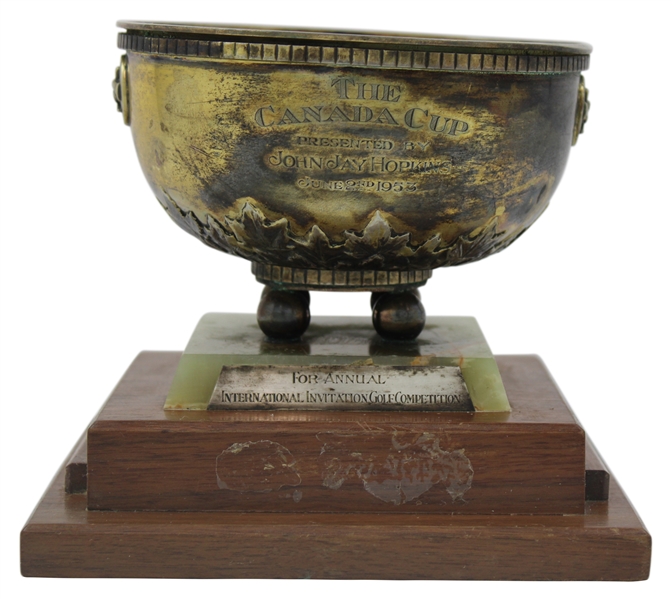 Chick Harberts 1955 Canada Cup at Columbia Country Club Winning Trophy 