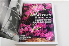 Five (5) Masters Tournament Journals 2001-02-03-04-09
