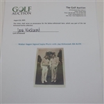 Walter Hagen Signed Sepia Photo with Joe Kirkwood JSA ALOA