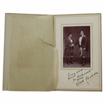 D. Scott Chisholm Signed Golfers In Scottish Regalia Black & White Matted Photo to Joe Kirkwood