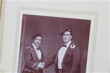 D. Scott Chisholm Signed Golfers In Scottish Regalia Black & White Matted Photo to Joe Kirkwood