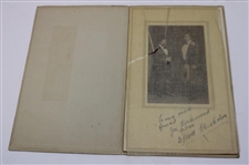 D. Scott Chisholm Signed Golfers In Scottish Regalia Black & White Matted Photo to Joe Kirkwood