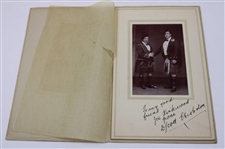 D. Scott Chisholm Signed Golfers In Scottish Regalia Black & White Matted Photo to Joe Kirkwood