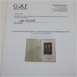 D. Scott Chisholm Signed Golfers In Scottish Regalia Black & White Matted Photo to Joe Kirkwood