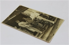 Two (2) 1934 Joe Kirkwood vs Henry Cotton Exhibition Match Postcards