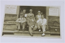 Two (2) 1934 Joe Kirkwood vs Henry Cotton Exhibition Match Postcards