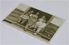 Two (2) 1934 Joe Kirkwood vs Henry Cotton Exhibition Match Postcards