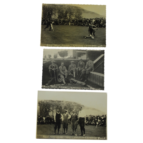 Three (3) 1921 Kirkwood vs Victor East Golf Match at Calgary Photos