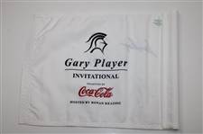 Gary Player & Ronan Keating Signed Gary Player Invitational Course Flag JSA ALOA