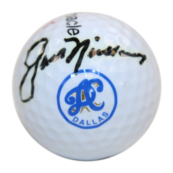 Jack Nicklaus Signed Dallas Athletic Club Logo Golf Ball JSA ALOA