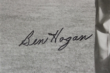 Ben Hogan Signed 1 Iron Shot at The 1950 US Open at Merion Poster JSA ALOA