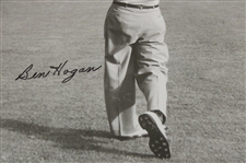 Ben Hogan Signed 1 Iron Shot at The 1950 US Open at Merion Poster JSA ALOA