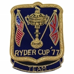 1977 Ryder Cup at Commemorative Team Bullion Coat Crest