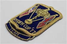 1977 Ryder Cup at Commemorative Team Bullion Coat Crest