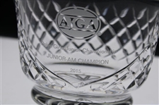 2015 AJGA Rolex Girls Junior Championship Cut Crystal Bowl Trophy - Junior AM Champion