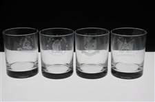 1994-97 US Open Unused Cocktail Glasses (4) w/Box