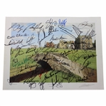 Forty-Six (46) Open Champion Signed St. Andrews Graeme Baxter Print JSA ALOA