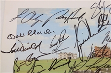 Forty-Six (46) Open Champion Signed St. Andrews Graeme Baxter Print JSA ALOA