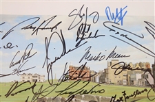 Forty-Six (46) Open Champion Signed St. Andrews Graeme Baxter Print JSA ALOA