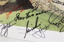 Forty-Six (46) Open Champion Signed St. Andrews Graeme Baxter Print JSA ALOA